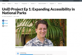 Screenshot of the UniD Project Ep 1: Expanding Accessibility in National Parks article