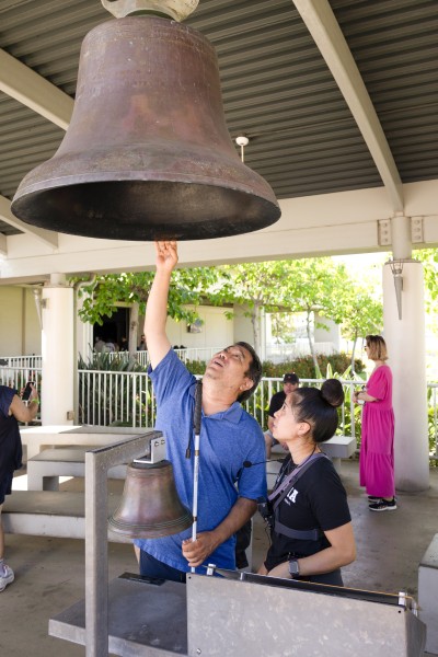 Photo of Testing Audio Description: Objects in space and in place are combined with experiments in Audio Description at Pearl Harbor National Memorial in Hawaii (2023)