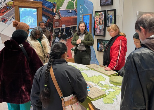 Photo of Testing Audio Description: Representatives of the Akron Blind Center visit Cuyahoga Valley National Park in Ohio and talk Audio Description (2024)