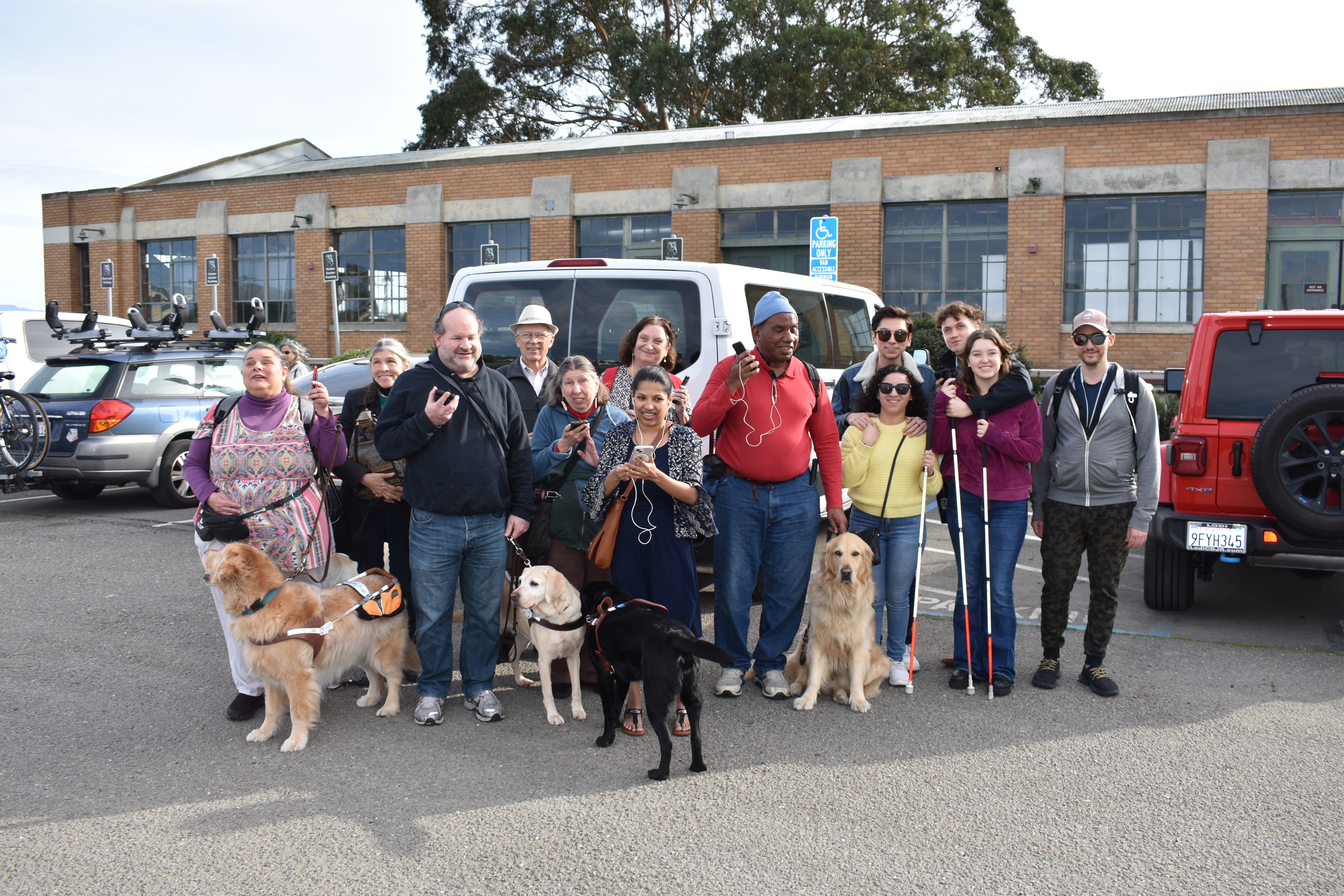Photo of Testing Audio Description: A group photo of research participants at Rosie the Riveter NHP (2024)
